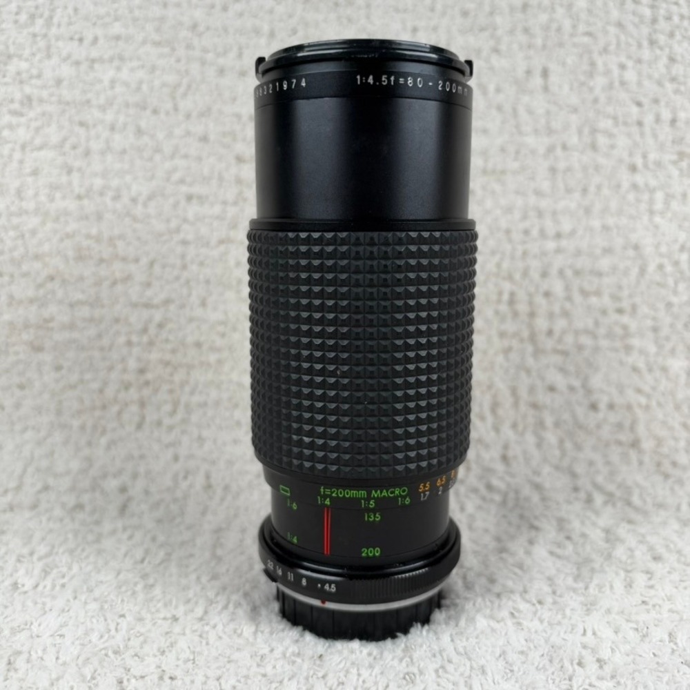 JCPenney 80-200mm f4.5 Macro Zoom Lens Multi-Coated Optics Made in Japan AS IS